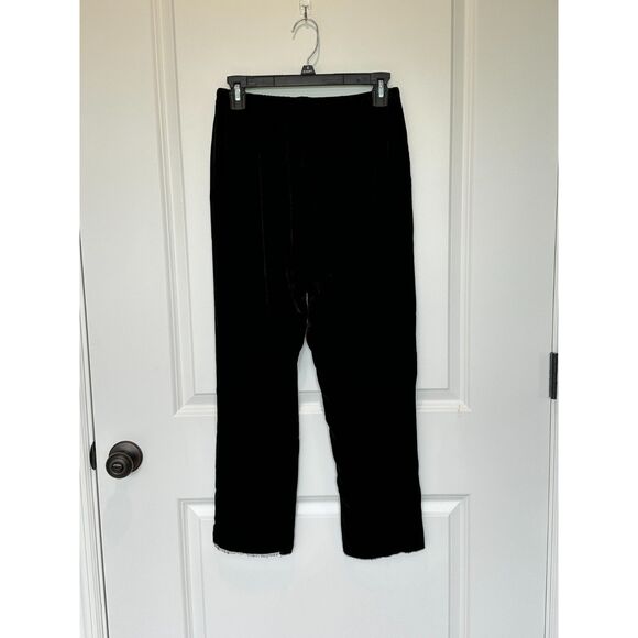 NWT Olivia Erika Drop Pants Black Velvet, Silk Blend Size XS - Picture 1 of 7